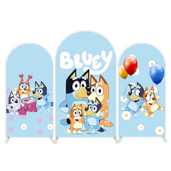 Bluey arch Birthday Party Arch Backdrop Wall Cloth Cover