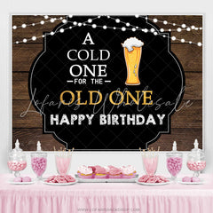 Lofaris A Cold One For The Old Happy Birthday Backdrop