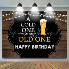 Lofaris A Cold One For The Old Happy Birthday Backdrop