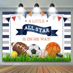 Lofaris A Little All Star Is On His Way Baby Shower Backdrop