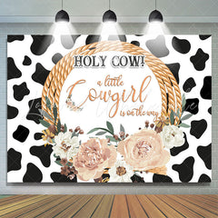 Lofaris A Little Cow Girl Is On The Way Baby Showr Backdrop