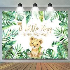 Lofaris A Little King Is On His Way Safari Baby Shower Backdrop