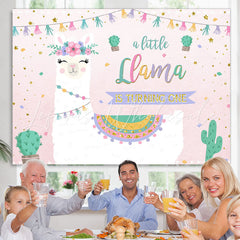 Lofaris A Little Llama Is Turning One Birthday Party Backdrop