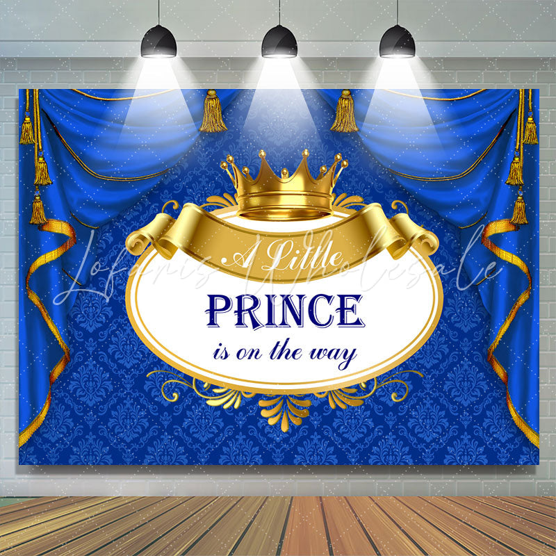 Lofaris A Little Prince Is On The Way Baby Shower Backdrop