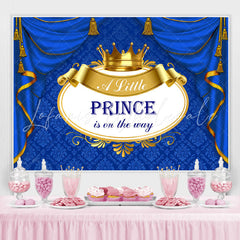 Lofaris A Little Prince Is On The Way Baby Shower Backdrop