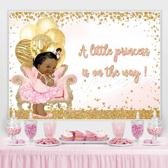 Lofaris A Little Princess Is On the Way Backdrop for Baby Shower