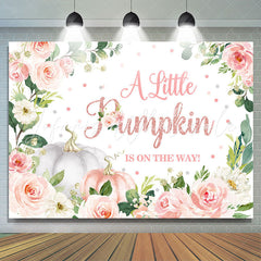 Lofaris A Little PumPkin Is On The Way Baby Shower Backdrop For Party