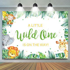 Lofaris A Little Wild one Is on The Way Baby Shower Backdrop