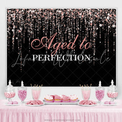 Lofaris Aged To Perfection Happy Birthday Backdrop For Female