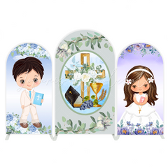 Baptism arch Birthday Party Arch Backdrop Wall Cloth Cover