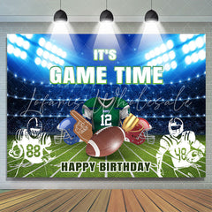 Lofaris Baseball Game Time Field Happy Birthday Backdrop