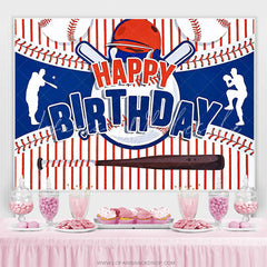 Lofaris Baseball Teens Happy Birthday Backdrop for Boys