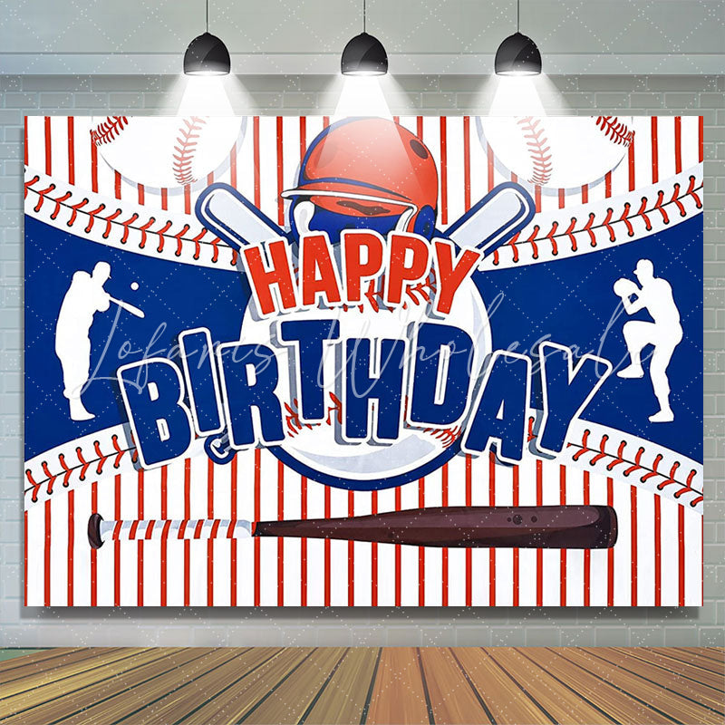 Lofaris Baseball Teens Happy Birthday Backdrop for Boys