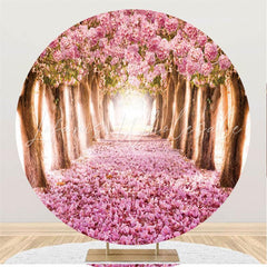 Lofaris Big Trees Circle Happy Birthday Backdrop For Party