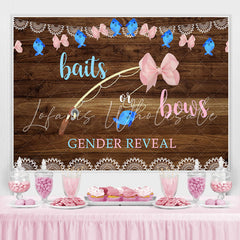 Lofaris Blue Baits Or Pink Bows Baby Shower Backdrop Decoration