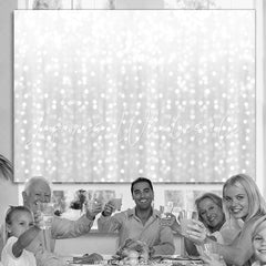 Lofaris Blurry And Silver Glitter Dots Backdrop For Parties