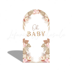 Boho Teddy Bear Pregnancy Mather Baby Shower Party Arch Backdrop Wall Cloth Cover