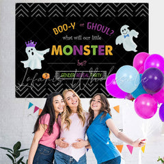 Lofaris Boo Or Ghoul Themed Baby shower Backdrop for Gender Reveal