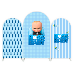 Boss baby arch Birthday Party Arch Backdrop Wall Cloth Cover