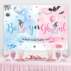 Lofaris Boy Or Ghrl Halloween Theme Baby Shower Backdrop