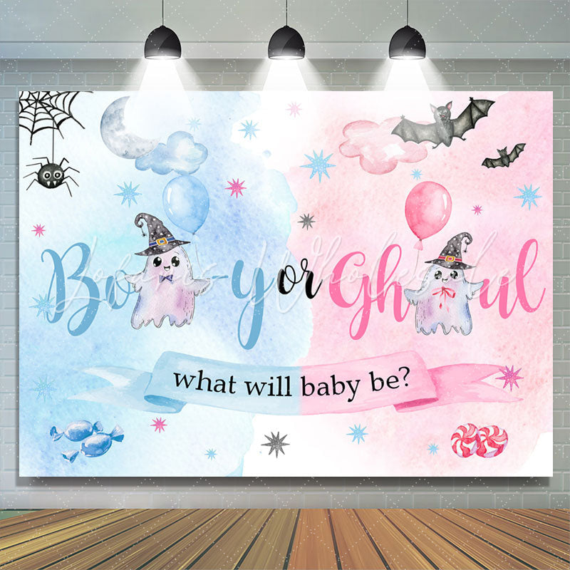 Lofaris Boy Or Ghrl Halloween Theme Baby Shower Backdrop