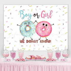 Lofaris Cute We Donut Know Sweet Baby Shower Backdrop