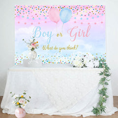 Lofaris Boy Or Girl What Dou You Think Gender Reveal Backdrop