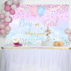 Lofaris Boy Or Girl What Dou You Think Gender Reveal Backdrop