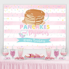 Lofaris Browen Pancakes And Pink Birthday Backdrop For Girl