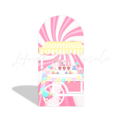 Candy Donut Birthday Baby Shower Party Arch Backdrop Wall Cloth Cover