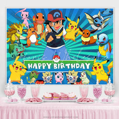 Lofaris Cartoon Baby Animals Kids Happy Birthday Party Photo Backdrop