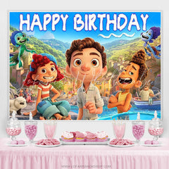 Lofaris Cartoon Film Character Happy Birthday Decro Backdrop