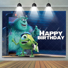 Lofaris Cartoon Monster World Theme Happy Birthday Backdrop