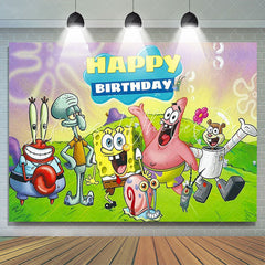 Lofaris Cartoon Movie Character Theme Happy Birthday Backdrop