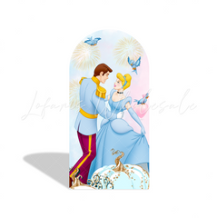 Cinderella Princess Birthday Party Background Arch Backdrop Wall Cloth Cover