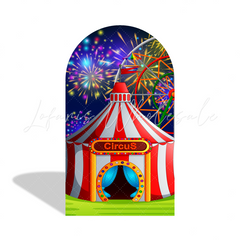 Circus Birthday Baby Shower Party Arch Backdrop Wall Cloth Cover