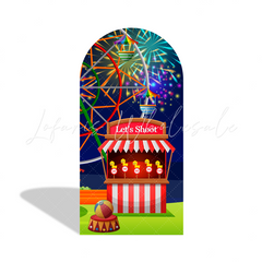 Circus Birthday Baby Shower Party Arch Backdrop Wall Cloth Cover