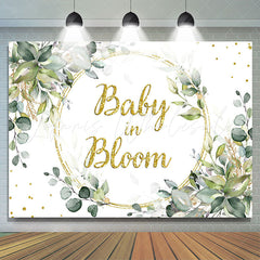 Lofaris Classic Leaves Baby In Bloom Gender Reveal Backdrop