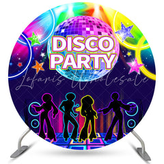 Lofaris Colorful Disco Party Circle Backdrop For Dance Night