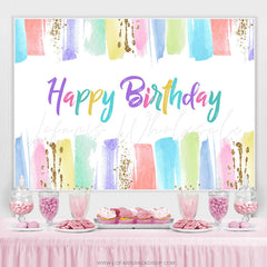 Lofaris Colorful Glitter Painting Backdrop For Birthday Party