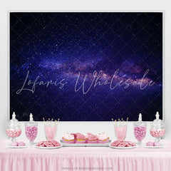 Lofaris Cosmic Galaxy Theme Dark Pretty Happy Birthday Backdrop