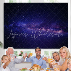 Lofaris Cosmic Galaxy Theme Dark Pretty Happy Birthday Backdrop