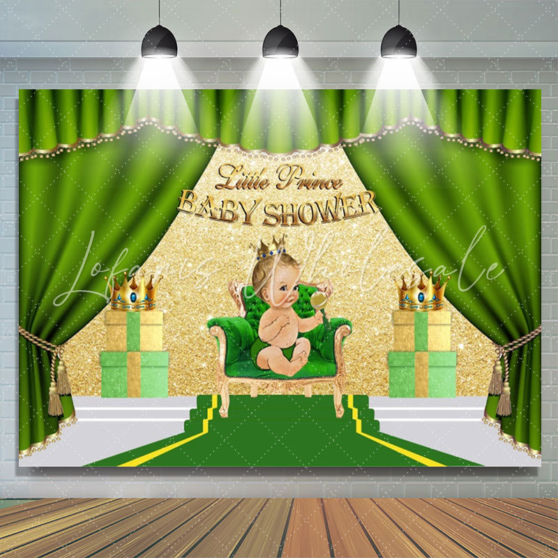 Lofaris Curtain Crown Glitter Wall Gift Baby Shower Backdrop