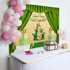 Lofaris Curtain Crown Glitter Wall Gift Baby Shower Backdrop