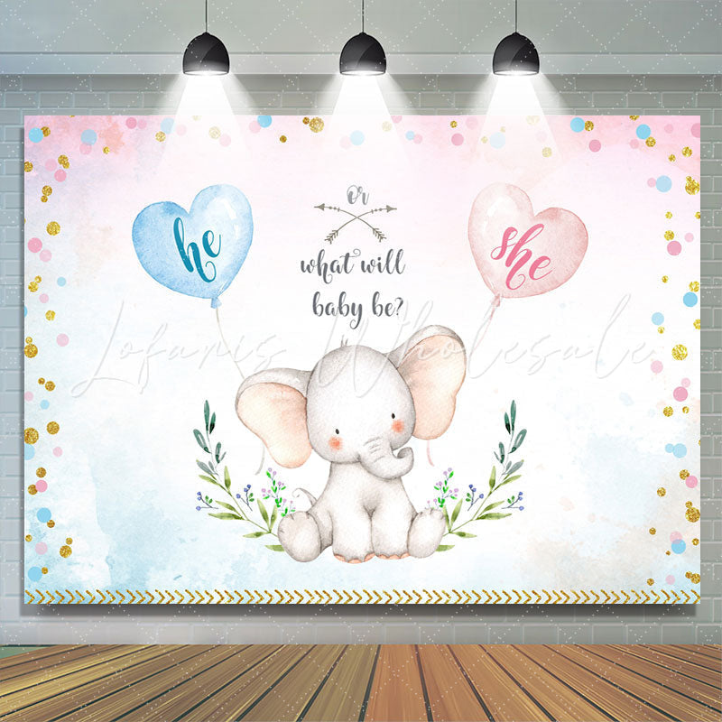 Lofaris Cute And Lovely Elephant Gender Reveal Baby Shower