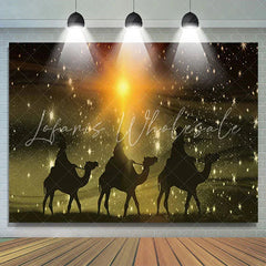 Lofaris Desert Camel Starlight Holy Baby Shower Banner