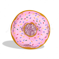 Donut Theme Birthday Baby Shower Party Round Backdrop Cover Plinth Cover