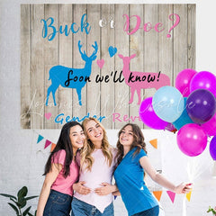 Lofaris Duck or Doe Gender Reveal Photo Backdrop for Baby Shower