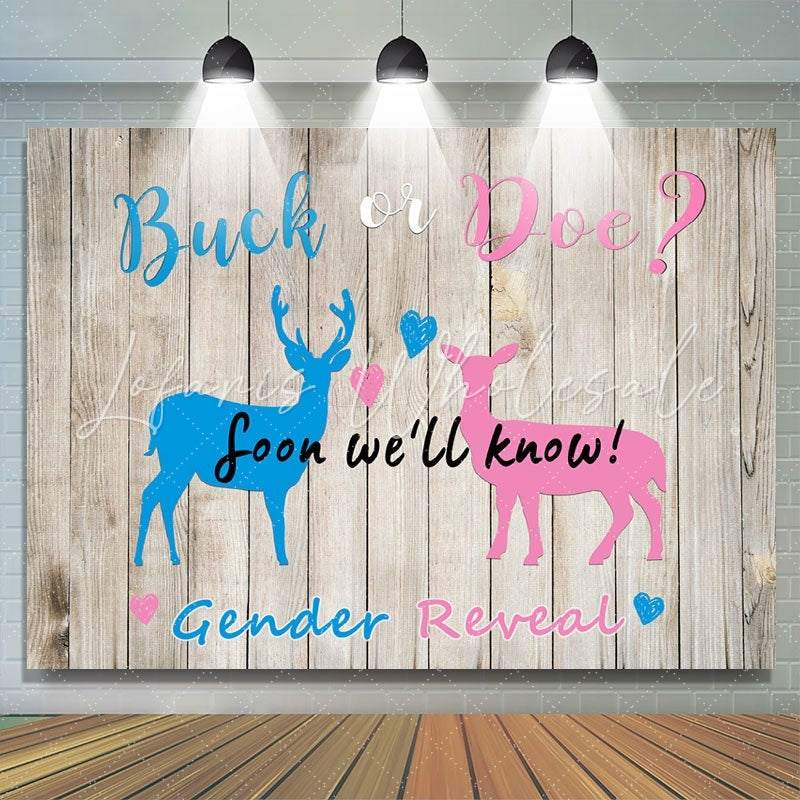 Lofaris Duck or Doe Gender Reveal Photo Backdrop for Baby Shower