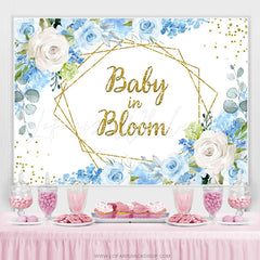 Lofaris Elegant Sweet Baby In Bloom Gender Reveal Backdrop